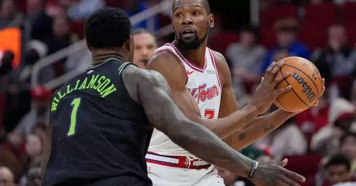 Durant passes Nowitzki for 6th place on NBA career scoring list as Rockets beat Pelicans 119-110