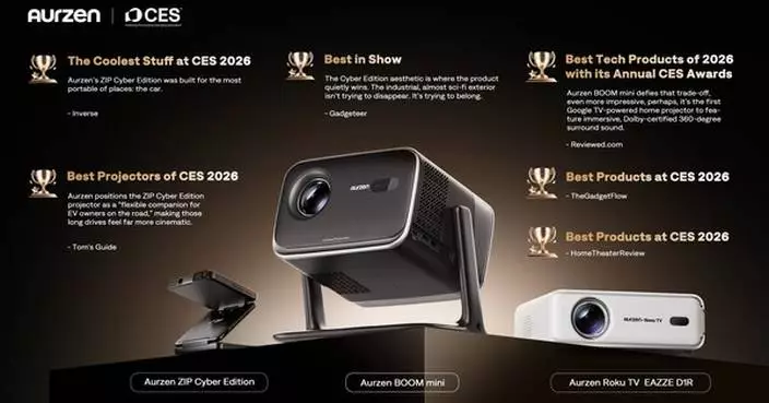 Six “Best of CES 2026” Awards Spotlight Aurzen’s Vision for Portable Projection