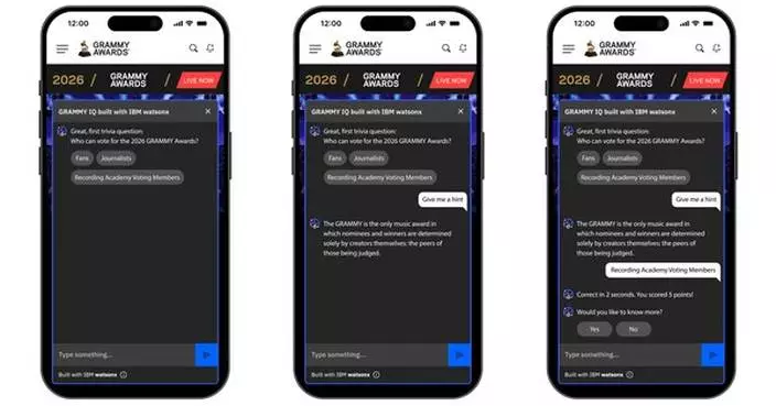 IBM and the Recording Academy Strike a Chord, Release New watsonx Digital Experiences for Fans and Members Around 2026 Grammy Awards®