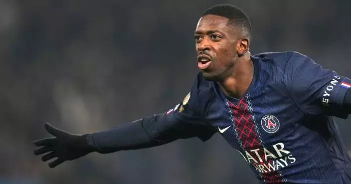 Dembélé stars as PSG crushes bitter rival Marseille 5-0 to regain top spot in Ligue 1