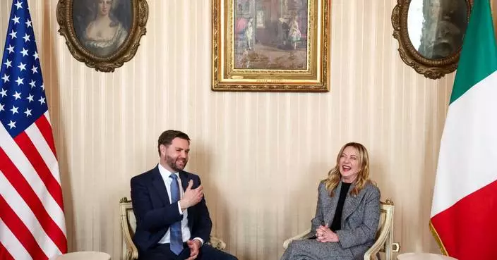 Vance attends Olympic skating, then meets with Italian Prime Minister Meloni