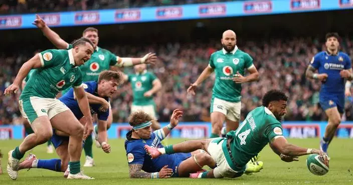 Ireland grinds out a shaky Six Nations win over Italy in second half fightback