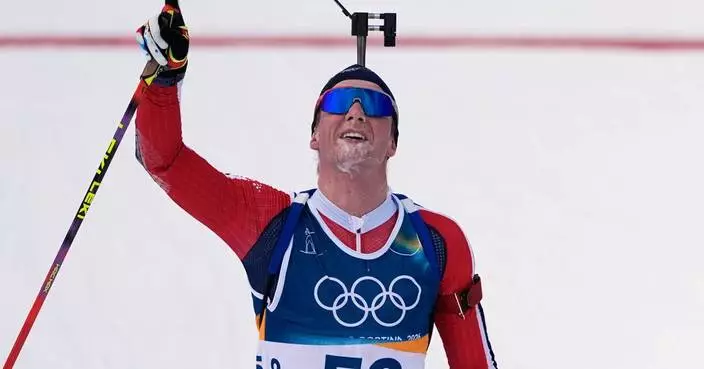 Norway’s Johan-Olav Botn recalls friend’s death as he wins Olympic 20K biathlon