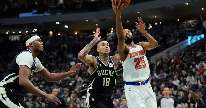 Brunson scores 27 points, Anunoby 24 as the Knicks cruise past the Bucks 127-98