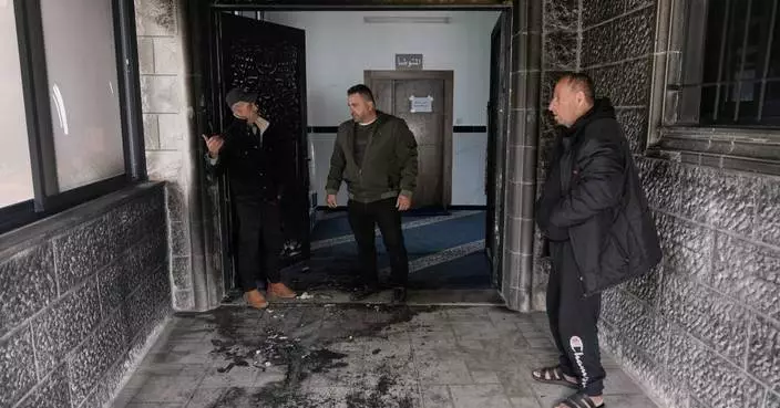 Israeli settlers torch and deface a West Bank mosque during Ramadan
