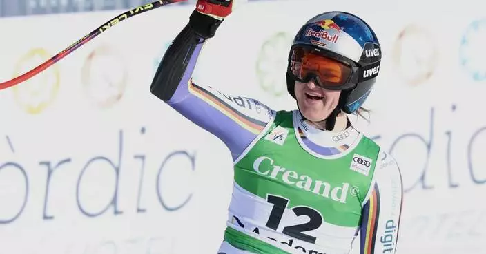 German skier Emma Aicher wins super-G as fight for World Cup discipline title heats up