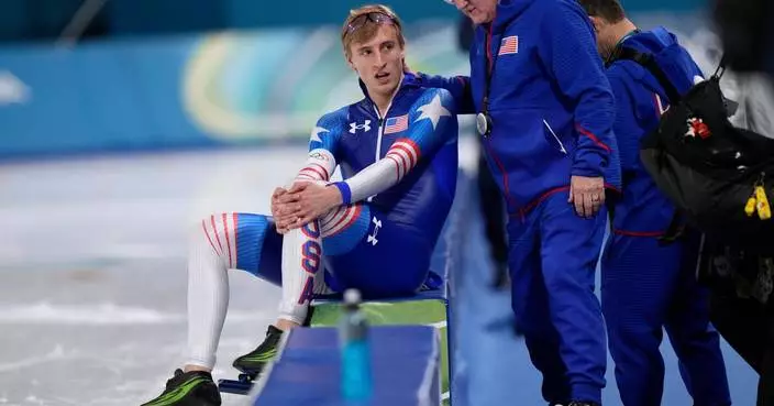 Jordan Stolz calmly looks ahead to trying to win a 3rd Olympic speedskating gold