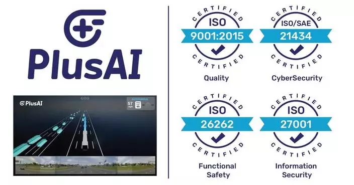 PlusAI Secures Four Key ISO Certifications Ahead of Commercial Launch of SuperDrive™-Integrated Factory-Built Autonomous Trucks