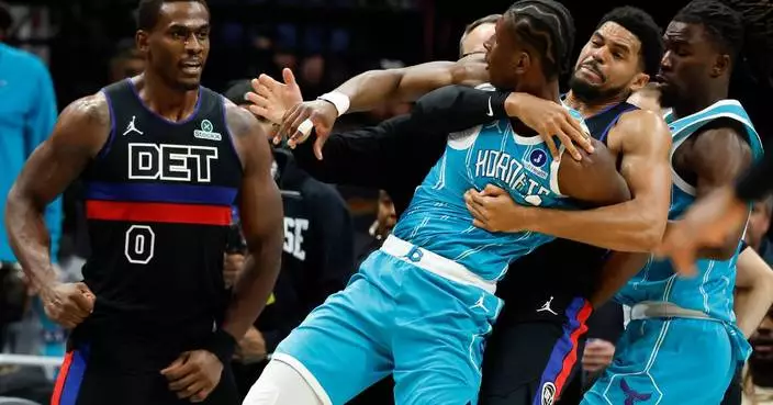 Stewart suspended 7 games and 3 other players are penalized for fighting in Pistons-Hornets game