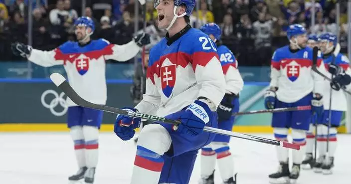 Late goal in a loss to Sweden may get Slovakia into the quarterfinals at the Olympics