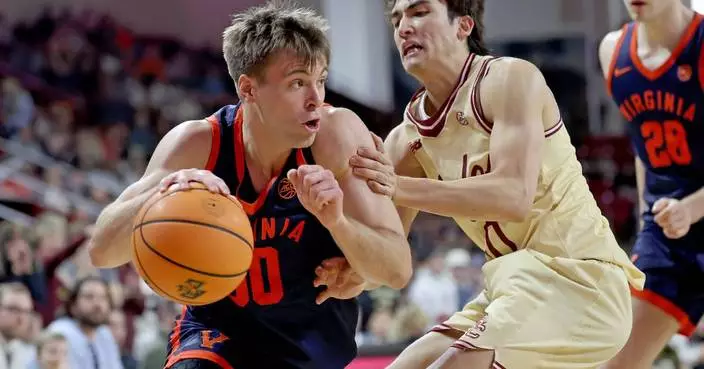 Thijs De Ridder's 17 points leads No. 17 Virginia past Boston College 73-66
