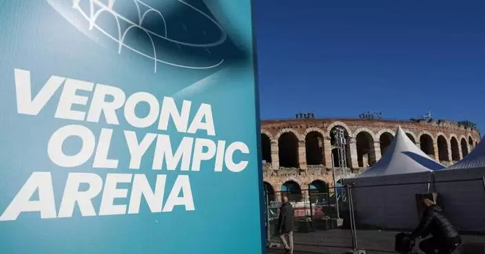 Verona prepares its ancient arena for the Olympics closing ceremony on Sunday