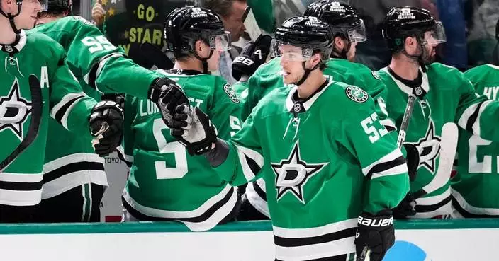 Wyatt Johnston’s two goals lead Stars past Kraken 4-1