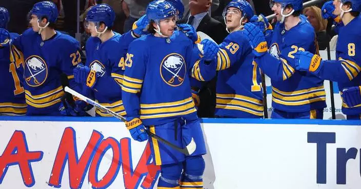 Cole Caufield scores twice, leads Canadiens to 4-2 win over Sabres