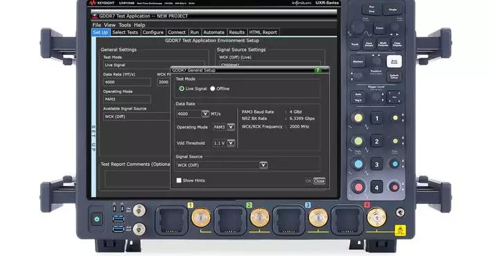 Keysight Introduces PAM3 Signaling with New GDDR7 Transmitter Compliance Solution for Next-Generation Graphics Memory