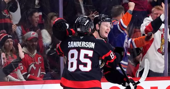 Ullmark wins in return from leave of absence, Senators beat Devils 4-1