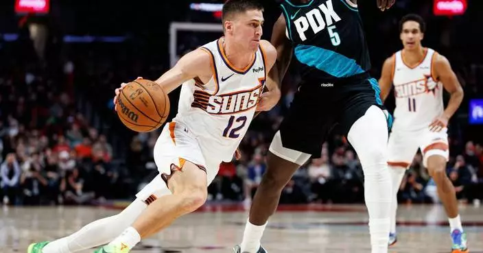 Gillespie scores 30 as Suns top Trail Blazers 130-125