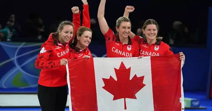 Top-ranked Canada beats US for bronze medal in women’s curling at the Olympics