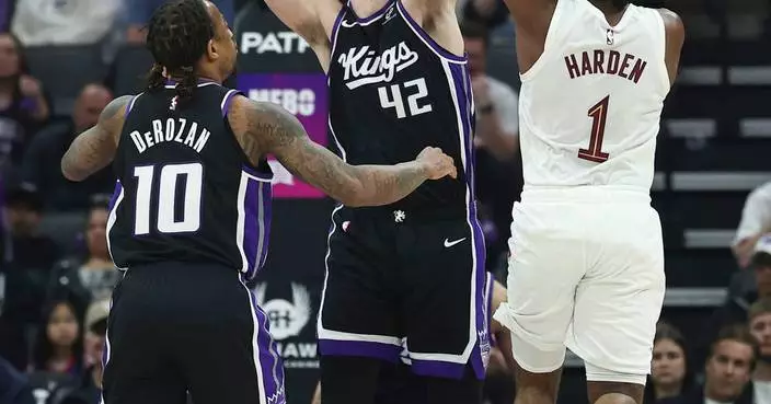 Harden scores 23 in Cavaliers debut, Mitchell leads with 35 in 132-126 win over Kings