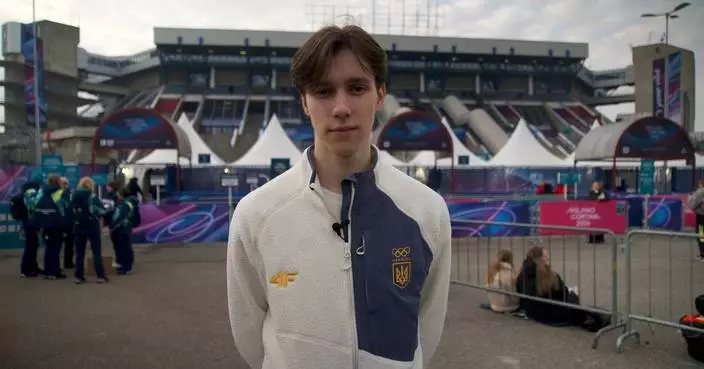 Ukraine’s lone figure skater was exhausted worrying about his family. Now he’s at the Olympics