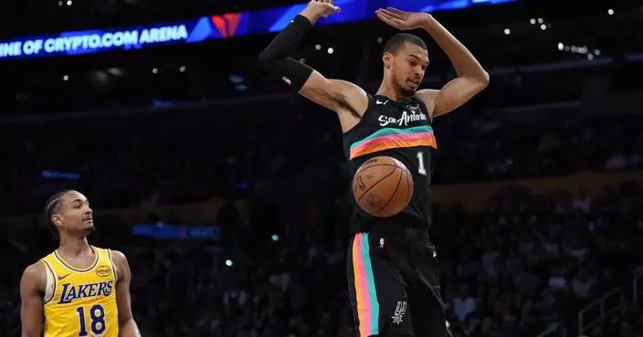 Victor Wembanyama says he was ‘proving a point’ with his 40-point barrage in Spurs’ win over Lakers