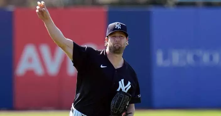 Yankees ace Gerrit Cole faces hitters for 1st time since elbow surgery and throws 96.9 mph