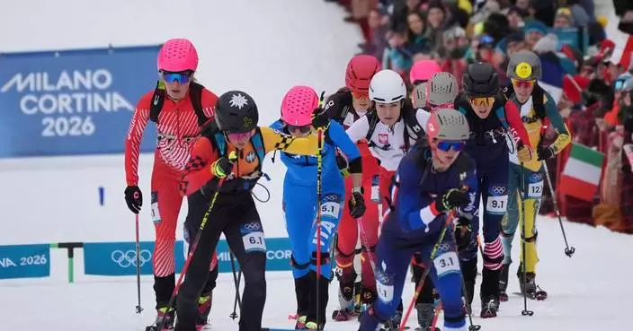 Harrop, Anselmet combine to win mixed relay for France as part of ski mountaineering’s Olympic debut