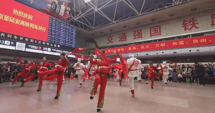 Yan’an waist drummers to perform nationwide by high-speed train