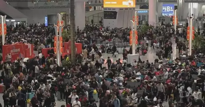 Chinese railway system handles 13.95 mln trips on Day 9 of Spring Festival travel rush