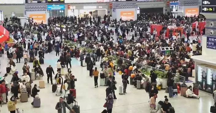13.85 mln rail trips expected across China on Day 10 of Spring Festival travel rush