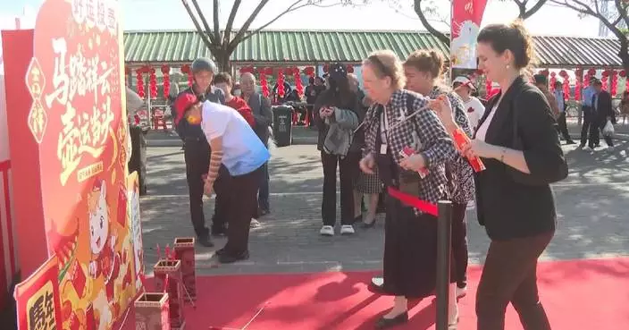 Tourists flock to century-old village fair in Sanya to celebrate Spring Festival