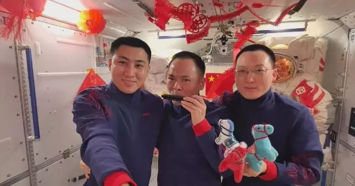 China’s Shenzhou-21 crew holds party to celebrates Spring Festival