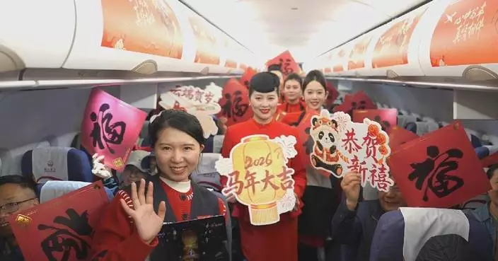 CMG’s Spring Festival gala takes to skies on flight to offer passengers “flying festivities”
