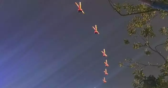 Chinese UAVs make first clustered appearance at Spring Festival Gala sub-venue in Yibin