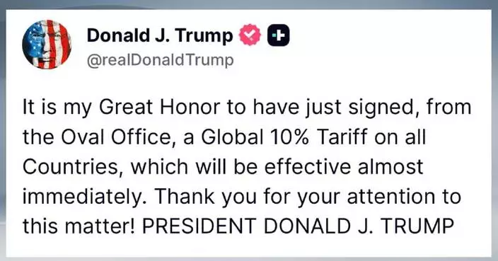 Trump signs order to impose 10 pct tariff on all countries