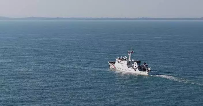 Fujian Coast Guard conducts routine patrols in waters near Kinmen