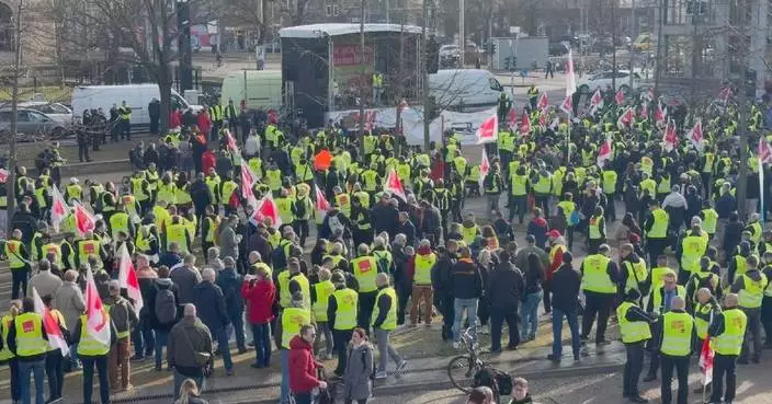 Germans face travel chaos as public transport workers stage nationwide strike