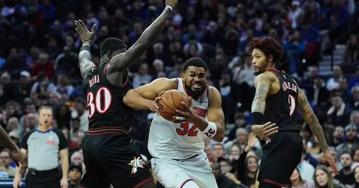 Alvarado and Bridges pace Knicks to a 138-89 rout of the 76ers