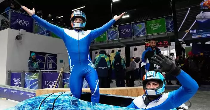 Last at halfway, smiling at the finish: Israel’s first Olympic bobsled run