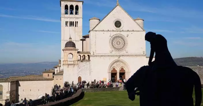 Photos from Assisi as the bones of St. Francis go on display