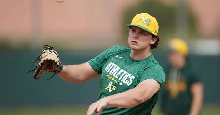 Slugging 1B Nick Kurtz looks to build on AL Rookie of the Year award in 2nd season with Athletics