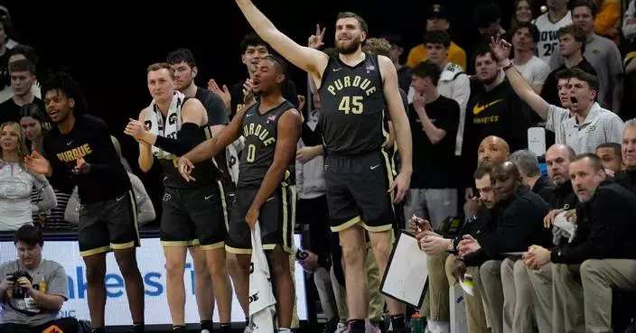 C.J. Cox, Gicarri Harris lead No. 13 Purdue past Iowa, 78-57
