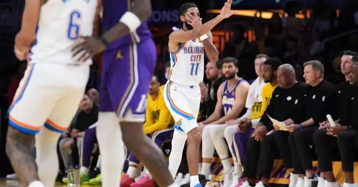 Jalen Williams returns from injury, leads Thunder past Lakers 119-110 with SGA, Luka sidelined