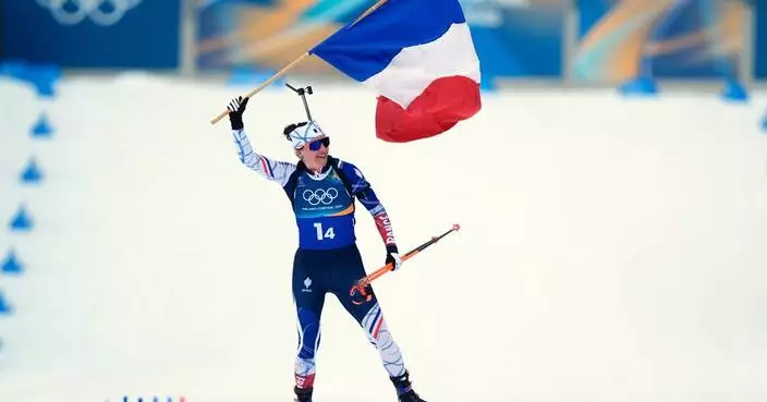 Julia Simon leads French women to Olympic gold in biathlon relay