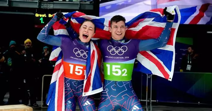 Double Olympic gold for Matt Weston, who pairs with Tabitha Stoecker to win mixed skeleton title