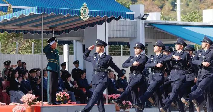Customs Commissioner Celebrates New Officers at Hong Kong Customs College Passing-out Parade
