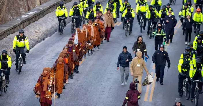 A 15-week ‘Walk for Peace’ concludes with Buddhist monks’ arrival in Washington