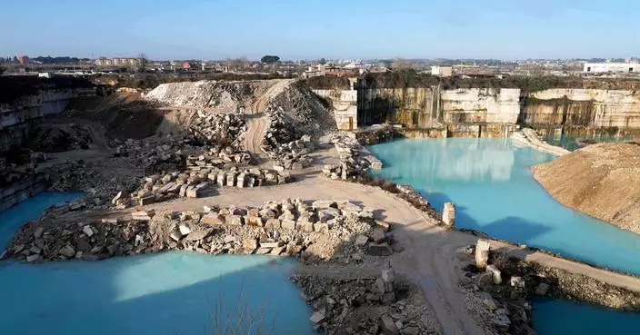 The travertine quarries that built ancient Rome are carving rock for a new generation of temples