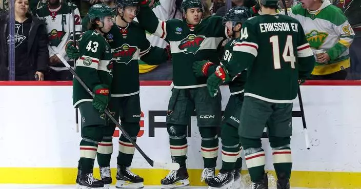 Kaprizov scores 2nd goal of game on a power play in OT to lift Wild past Canadiens, 4-3