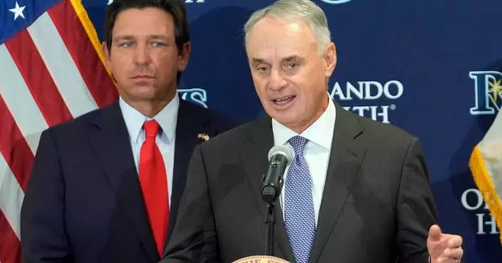 Florida's DeSantis and MLB commissioner support new Rays stadium in Tampa
